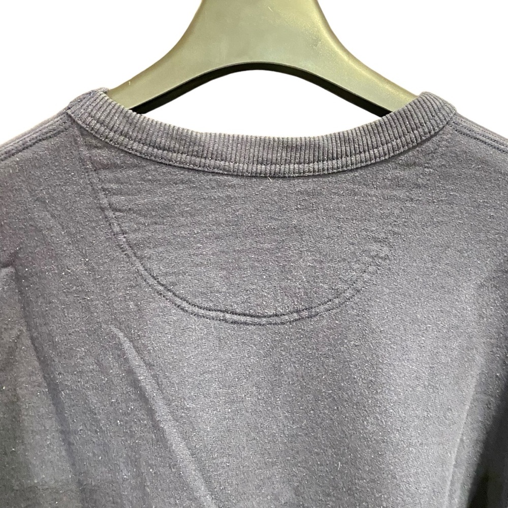 Champion Sweatshirt Crew Neck Navy Blue Logo Spell Out Size Medium - Picture 4 of 7